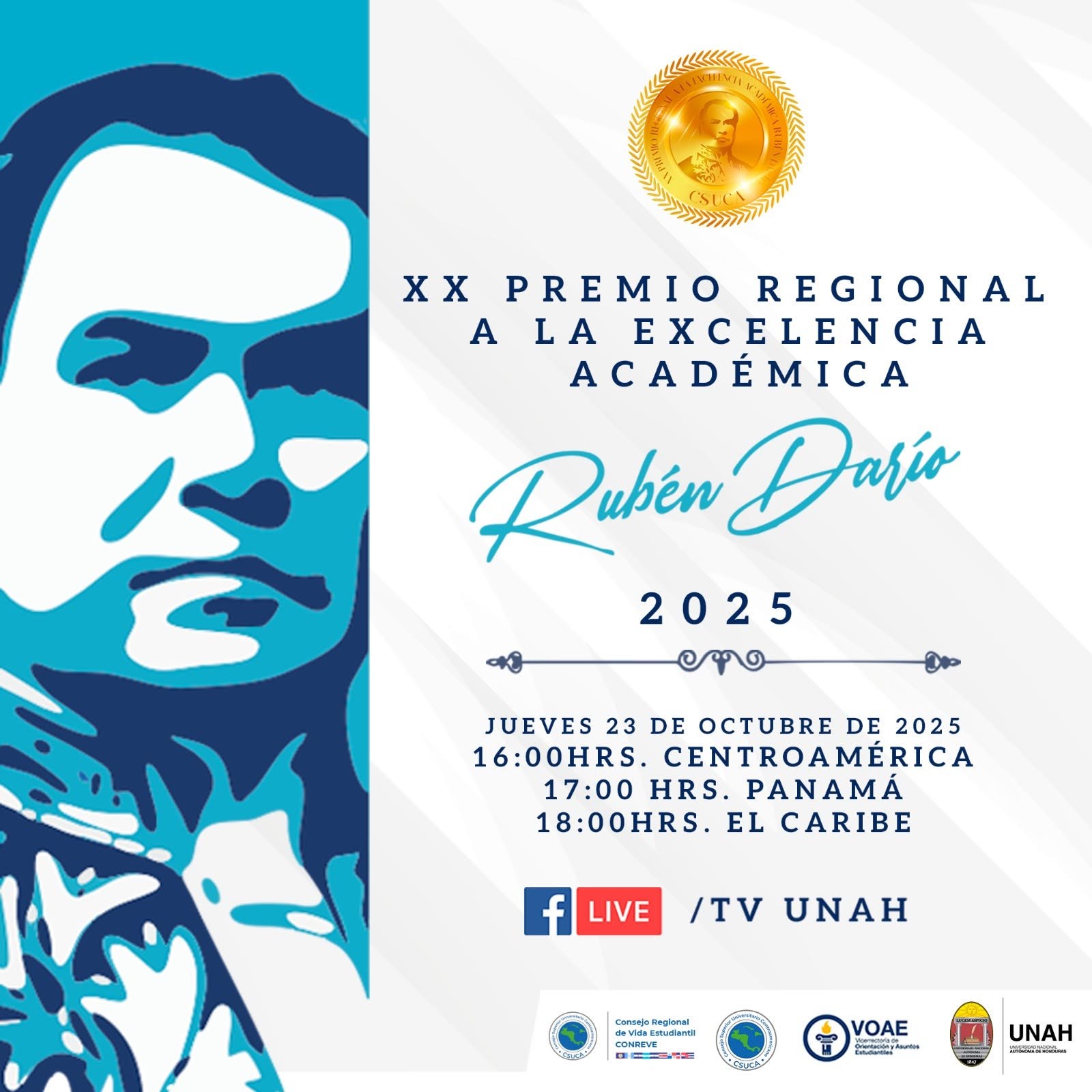 Gráfica oficial — XX Premio Regional a la Excelencia Académica 2025 — imagen 1